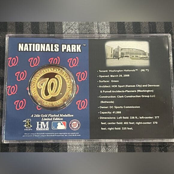 24 K Gold Flashed Baseball Stadium Commemorative Coin Sets Toronto Blue Jays - Picture 7 of 13